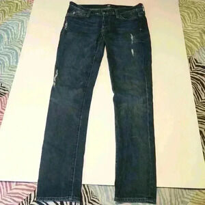 7FAM Josefina Distressed Denim Blue Jeans